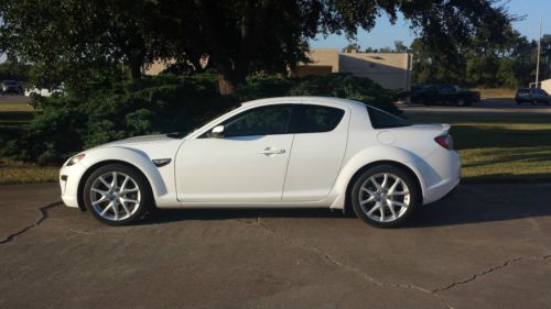2009 mazda rx-8 sport coupe 4-door 1.3l white low miles clean carfax