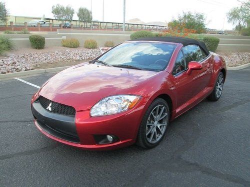 Mitsubishi eclipse spyder gs 2012 convertible red