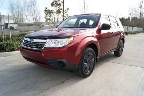 2009 subaru forester 2.5x. 1 owner. camelia red pearl. awd. only 34,497 miles!