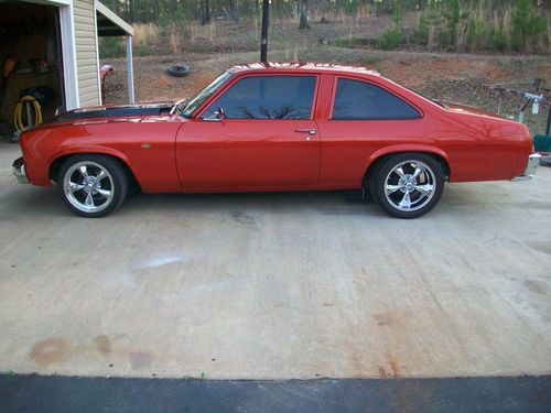1975 chevy nova-completely custom, show car, hok paint, brand new end to end