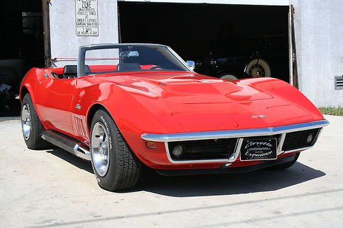 1969 corvette convertible 427/390hp numbers matching 4-speed rare side exhaust