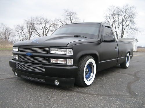 1990 chevrolet 1500 - black satin custom - 5.7l v8 - 70k original miles - sharp
