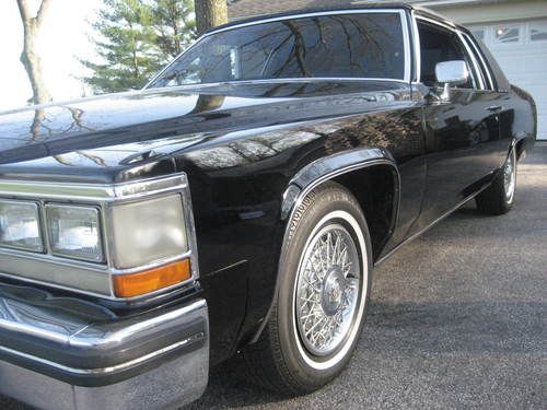 1983 cadillac coupe deville rare black on black low miles