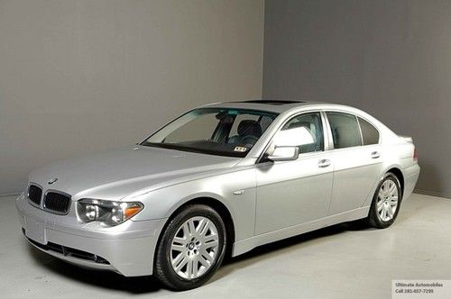 2003 bmw 745i 69k miles navigation sunroof leather xenons wood clean carfax !