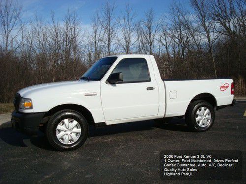 2006 ford ranger 1 owner auto a/c v6 super clean well maintained bedliner carfax