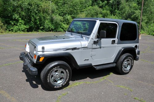 2002 jeep wrangler apex edition sport utility 2-door 4.0l only 84k no reserve!!!