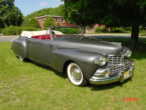 1947 lincoln continental cabriolet convertable classic vintage