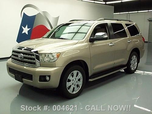 2008 toyota sequoia limited sunroof nav leather dvd 55k texas direct auto