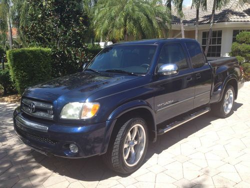 2003 toyota tundra trd sr5 blue access cab mint and loaded!