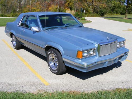 1981 mercury cougar xr-7 with 57,000 original miles, blue, v-8 auto, no rust