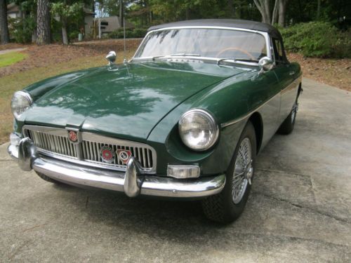 1966 mgb convertible, excellent condition, chrome bumpers, low mileage