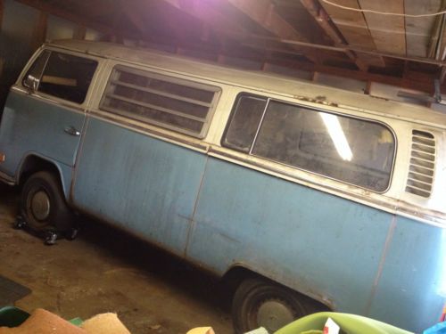 1972 vw volkswagen transporter with two sunroofs for restoring garaged since &#039;82