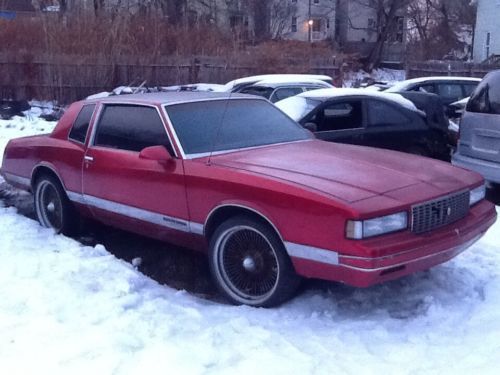 1987 monte carlo g body v8 very solid clean kandy red !!