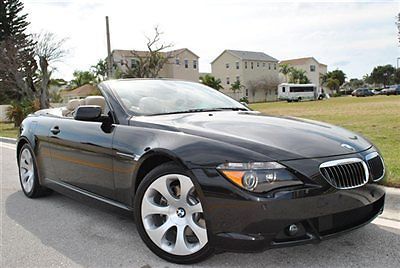 2005 bmw 645i convertible - sport package - only 49k orig miles - florida car
