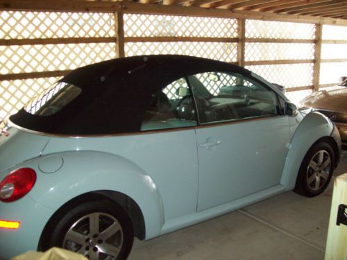 2006 aquarius blue/black roof new beetle convertible 2.5