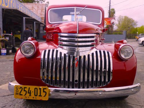 1941 chevy truck 1500 short bed v8 dk candy apple red