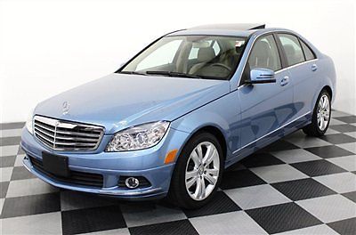 C300 4matic 11 awd navigation 27k miles one owner sunroof heated seats navi 4wd