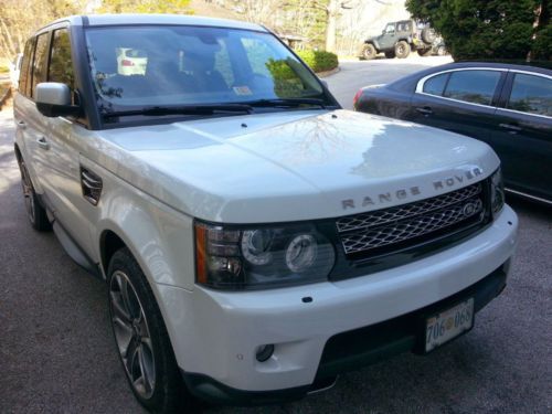 2012 land rover range rover sport supercharged, fuji white, loaded