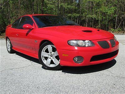 Two owner clean carfax 6.0l v8 ls2 400hp automatic rare red on red low miles 72k