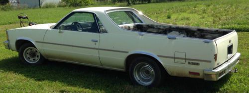 1981 white chevy el camino with a/c