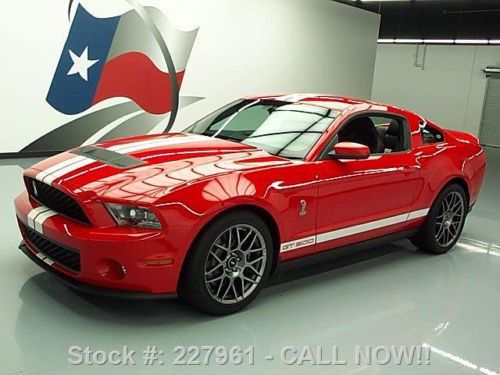 2012 ford mustang shelby gt500 svt cobra 6-speed 10 mi texas direct auto