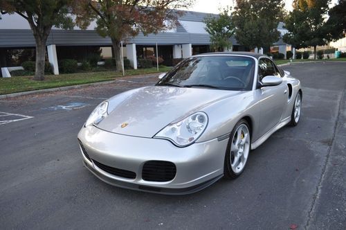 2005 porsche 996 twin turbo s cabriolet clean carfax dvd navi low miles loaded