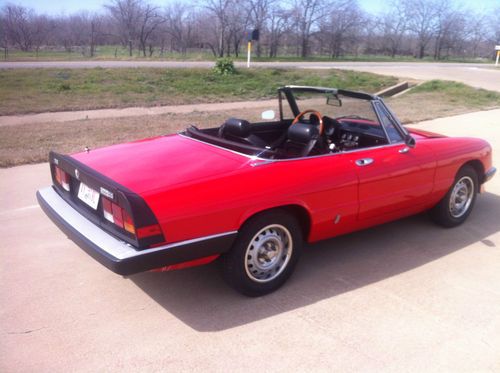 1985 alpha romeo spider graduate convertible new paint runs and drives great