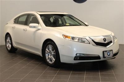White acura tl technology package navigation leather moonroof bluetooth