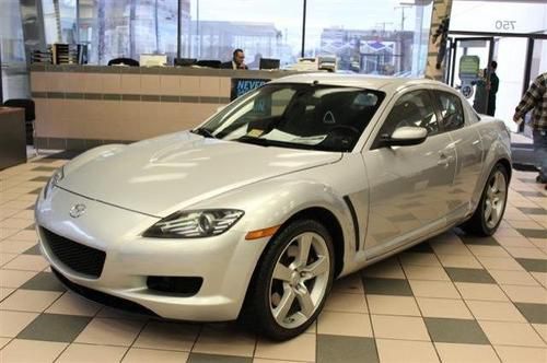 2004 mazda rx-8 silver black cloth coupe manual low miles alloy wheels rotary