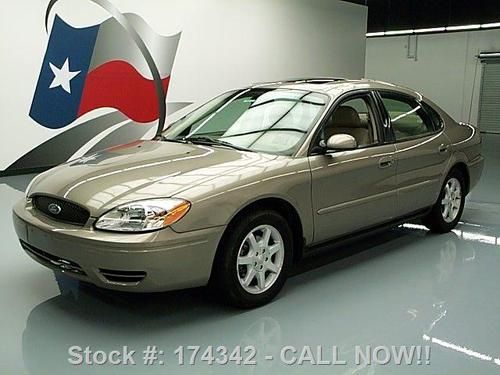 2007 ford taurus sel sunroof two-tone leather only 44k texas direct auto