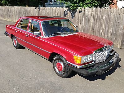 1976 280 s, one owner, no reserve, leather, moonroof, w116