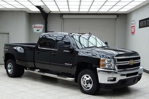 2011 chevy 3500hd diesel 4x4 dually ltz navigation heated leather bose crew