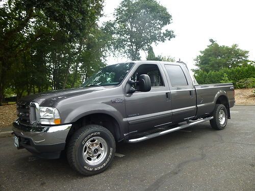 2002 ford f350 lariat super duty crew cab 4x4 diesel one owner 42,000 low miles