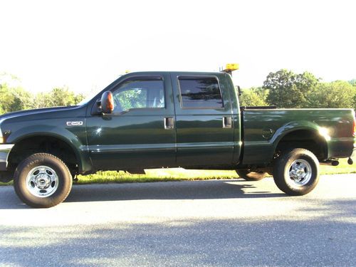 2003 ford f-250 crew cab 4x4 v10 lariat clean loaded extras no reserve auction!!