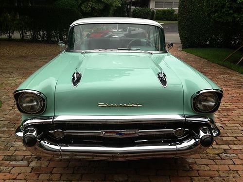 1957 chevy bel air 2 door sport coupe *true survivor* unrestored original 2 owne