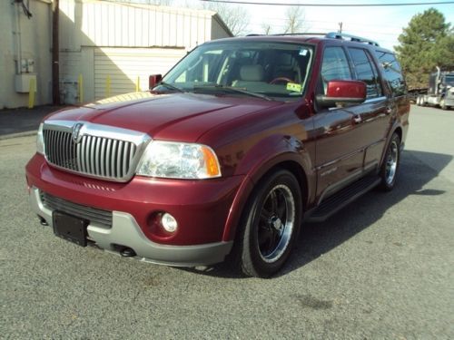 2004 lincoln navigator 4x47 pass 3rd row seats t.v dvd roof clean carfax loaded