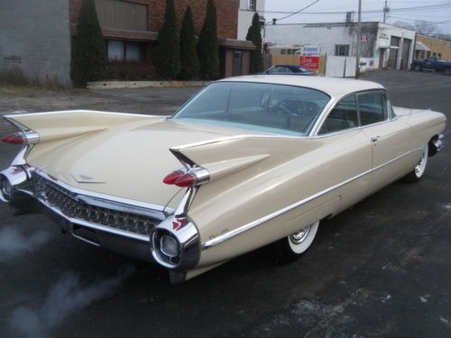 1959 cadillac coupe beautiful beaumont beige look!!