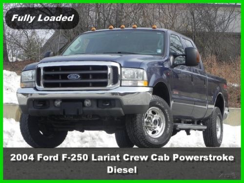 04 ford f-250 f250 lariat 4 door crew cab 4x4 4wd 6.0l powerstroke turbo diesel