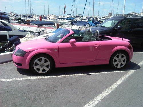 2001 audi tt pink convertible