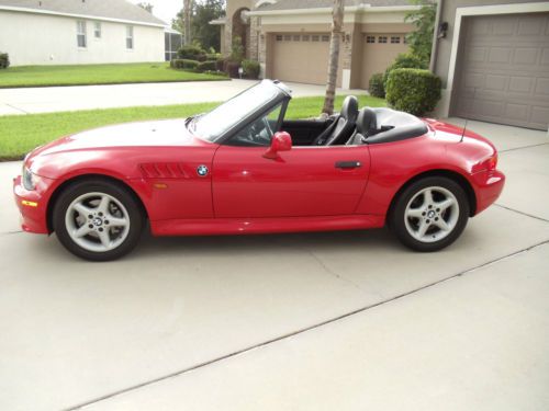Bmw z3   2.8 five speed manual   red with black interior and top