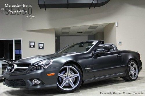 2011 mercedes benz sl550 night edition one of 100! matte black airscarf panoroof