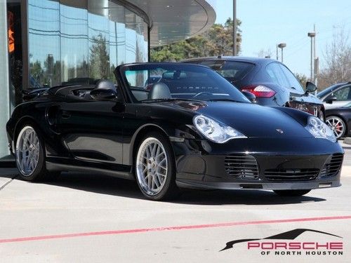 2005 porsche 911 turbo s cabriolet cab black full leather only 17k miles