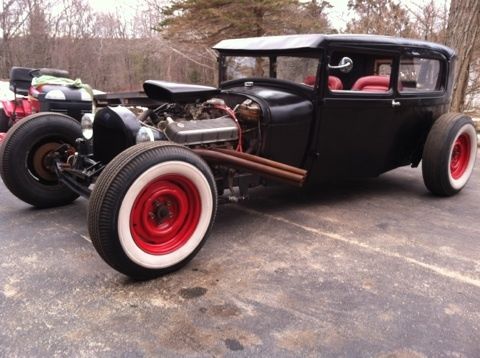 Ford: 1929 ford model a rat rod hot rod tudor sedan