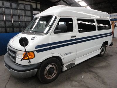 2001 dodge ram van with wheelchair lift - low miles - no reserve!