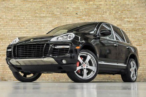2008 porsche cayenne turbo! rare color! pano roof! entry &amp; drive! 22s!