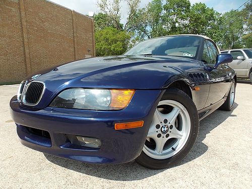 1997 bmw z3 roadster convertible low miles very clean lthr cd free shipping!