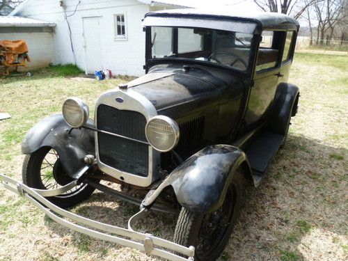 1929 model a ford tudor - complete and running - unrestored.