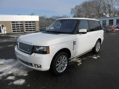 2012 range rover autobiography edition 1 owner clean white