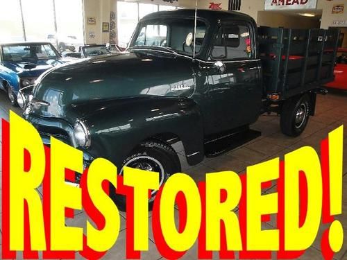 1954 chevrolet chevy 3600 stake bed fully restored ready to show or drive!