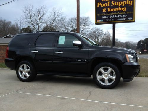 Loaded with every option ltz tahoe black 4wd clean title detailed needs nothing